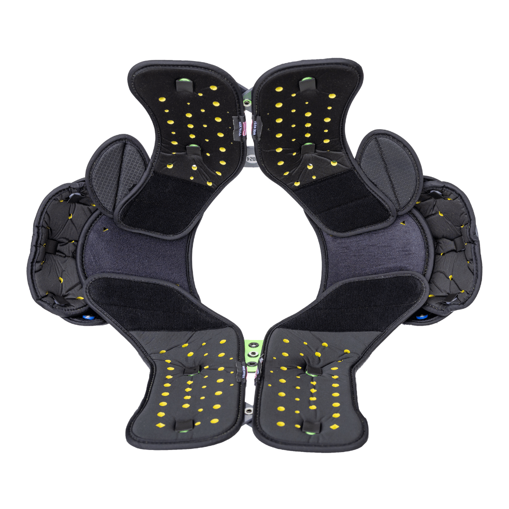 Kit De Coussinets De Remplacement Pour Casque TSG Taille M - Mousse Intérieure Neon/noir - Pour Adulte - Confort Et Maintien