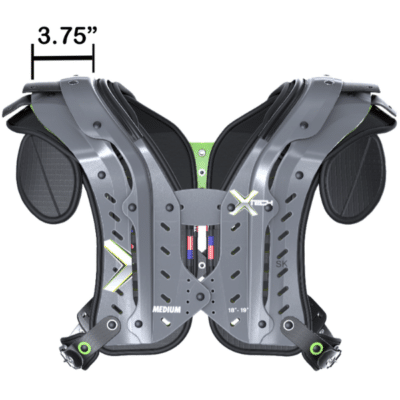 XTECH Skill arch shoulder pad option for receivers and skill position players